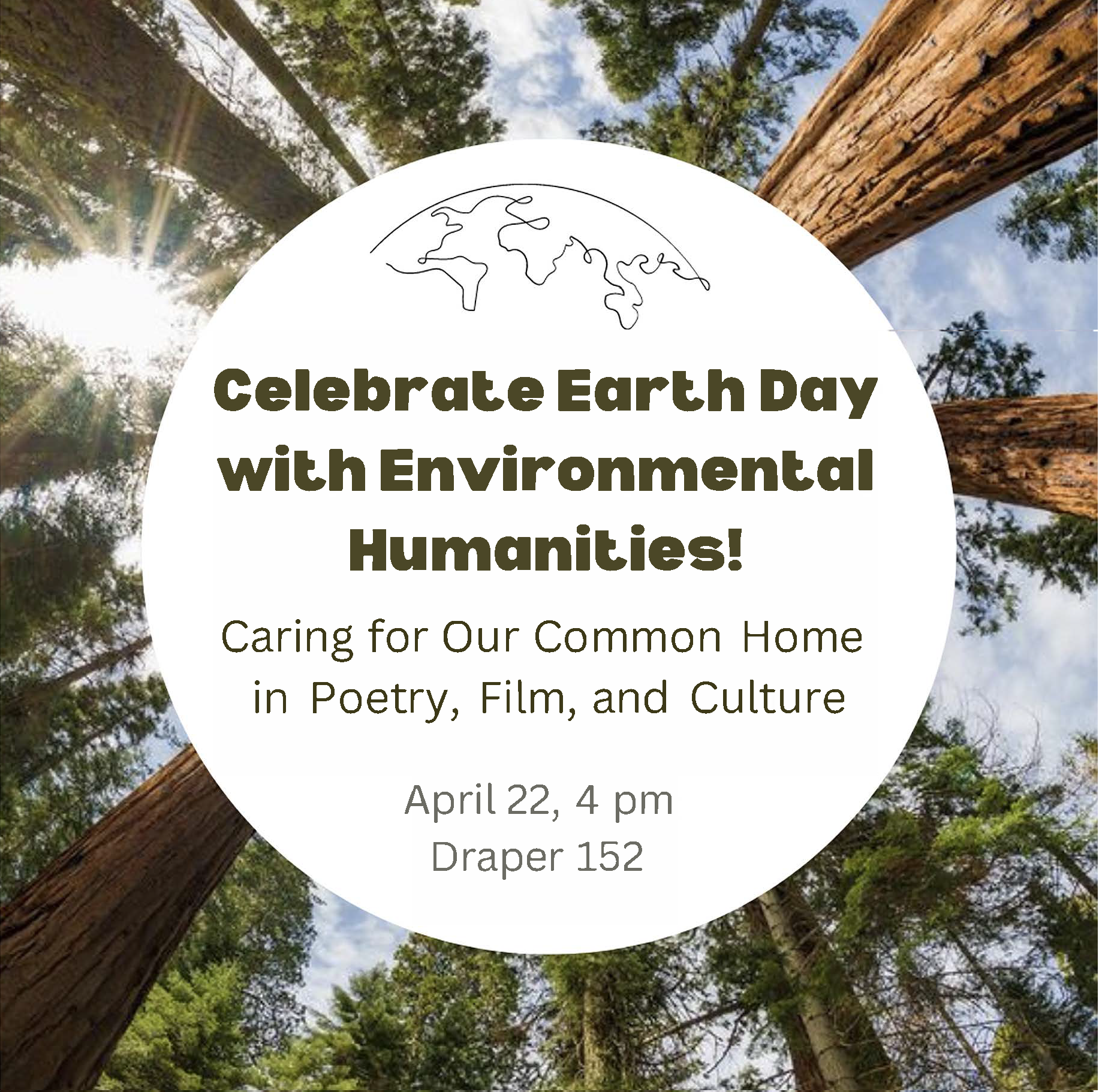 Graphic of Celebrate Earth Day with Environmental Humanities